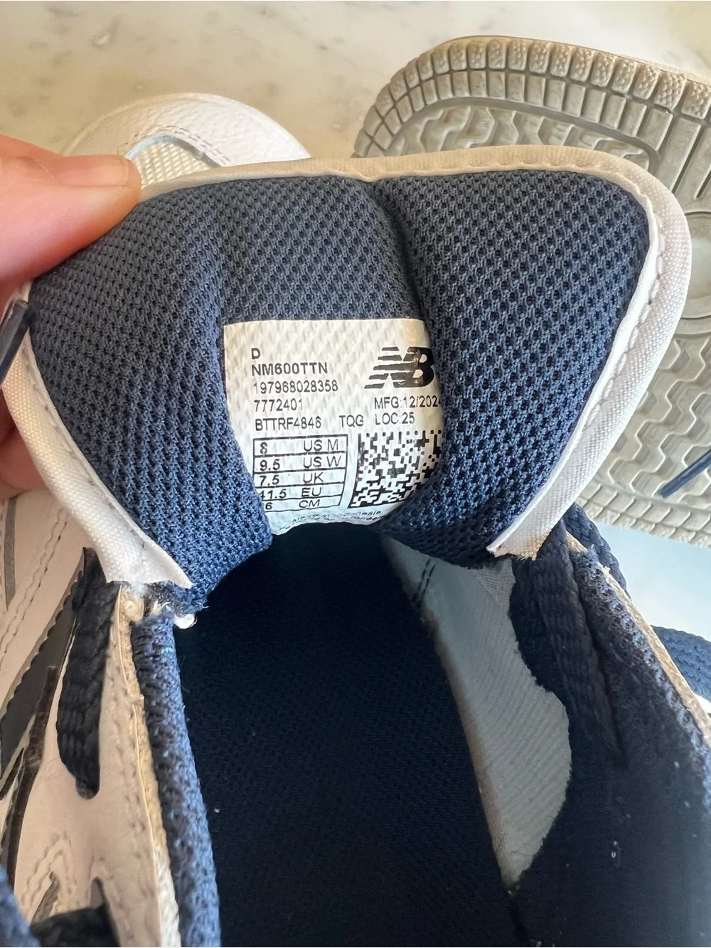 New Balance Numeric Tom Knox 600  Navy & White Low Top Sneakers Size Men’s 8